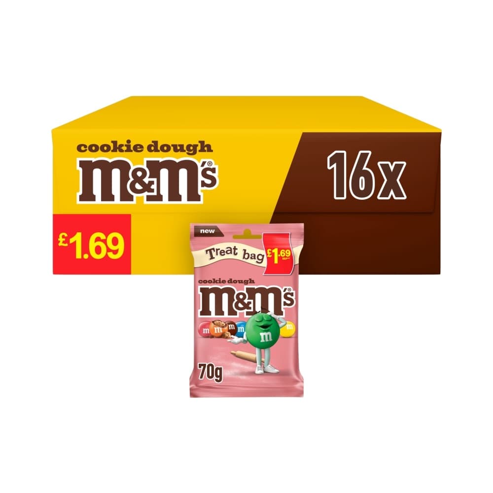M&M's Cookie Dough Milk Chocolate Bag 70g £1.69 PMP