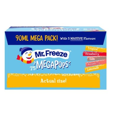 Mr. Freeze Mega Pops - 75 x 90ml Packs