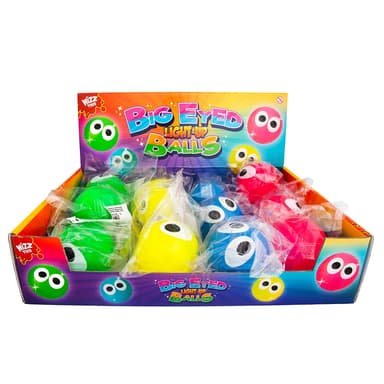 Wizz Toys Big-Eyed Light Up Balls 12 Pack