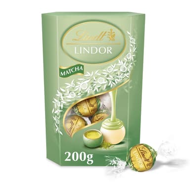 Lindt Lindor Matcha White Chocolate Truffles - 1 x 200g Box