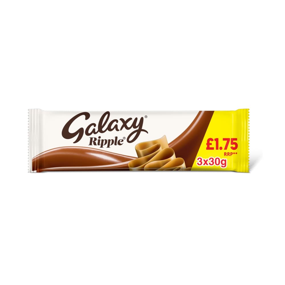 Galaxy Ripple Multipack Chocolate Bars 90g £1.75 PMP