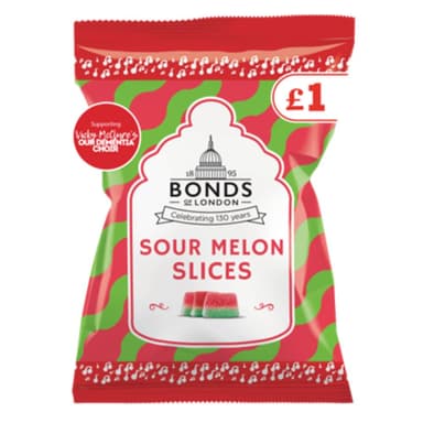 Bonds Sour Melon Slices - 12 x 130g Bags
