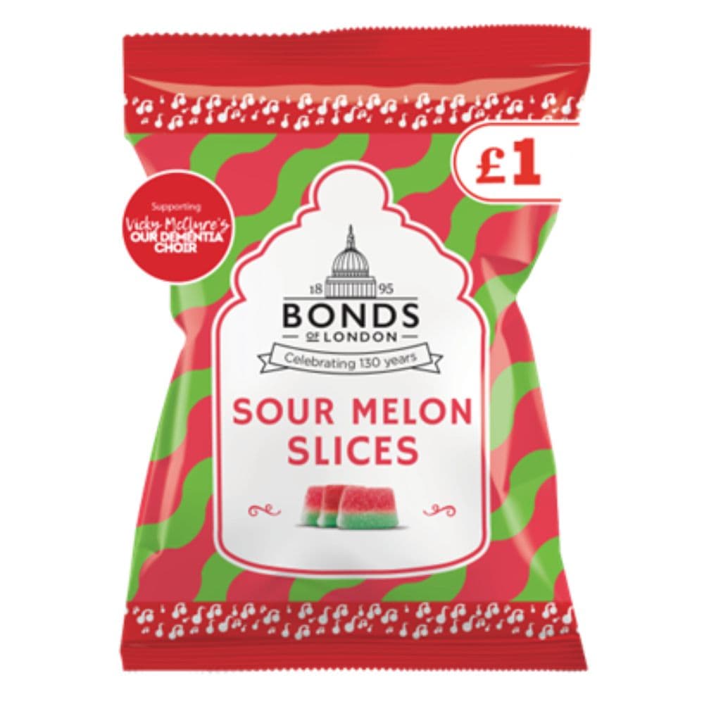 Bonds Sour Melon Slices Bags 130g £1 PMP