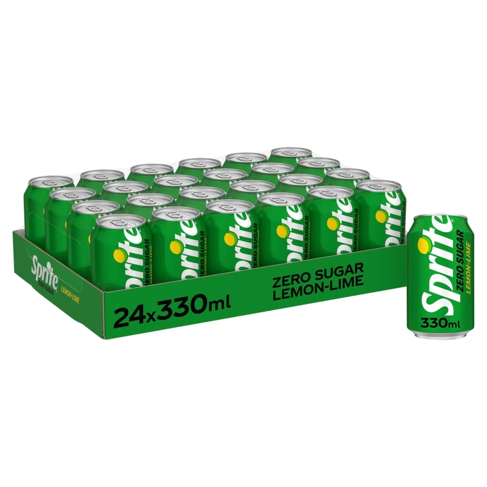 Sprite Zero Sugar Lemon Lime Can 330ml 24 Pack