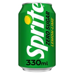 Sprite Zero Sugar Lemon Lime Can 330ml 24 Pack