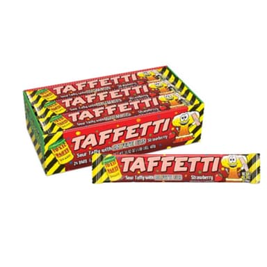 Toxic Waste Tafetti Strawberry Chew Bar - 24 x 20g Bars