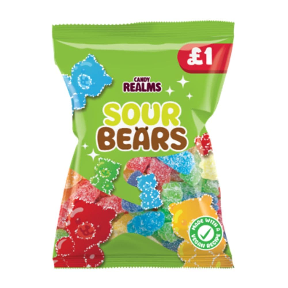 Candy Realms Sour Bears Bag 160g £1 PMP