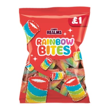 Candy Realms Rainbow Bites - 12 x 160g Bags