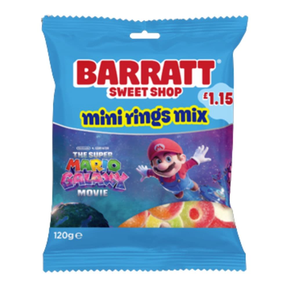 Barratt Sweet Shop Mini Rings Mix Bag 120g £1.15 PMP