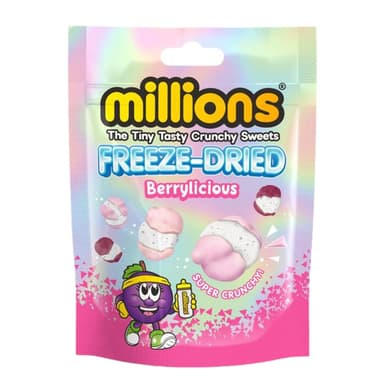Millions Freeze-Dried Berrylicious - 12 x 50g Pouches