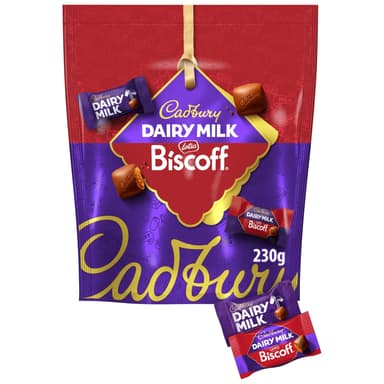 Cadbury Dairy Milk & Biscoff Chocolate - 1 x 230g Pouch