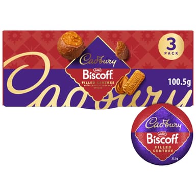 Cadbury Biscoff Filled Centres 3 Pack - 1 x 100.5g Box