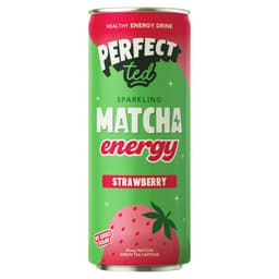 Perfect Ted Sparkling Matcha Energy Strawberry Can 250ml