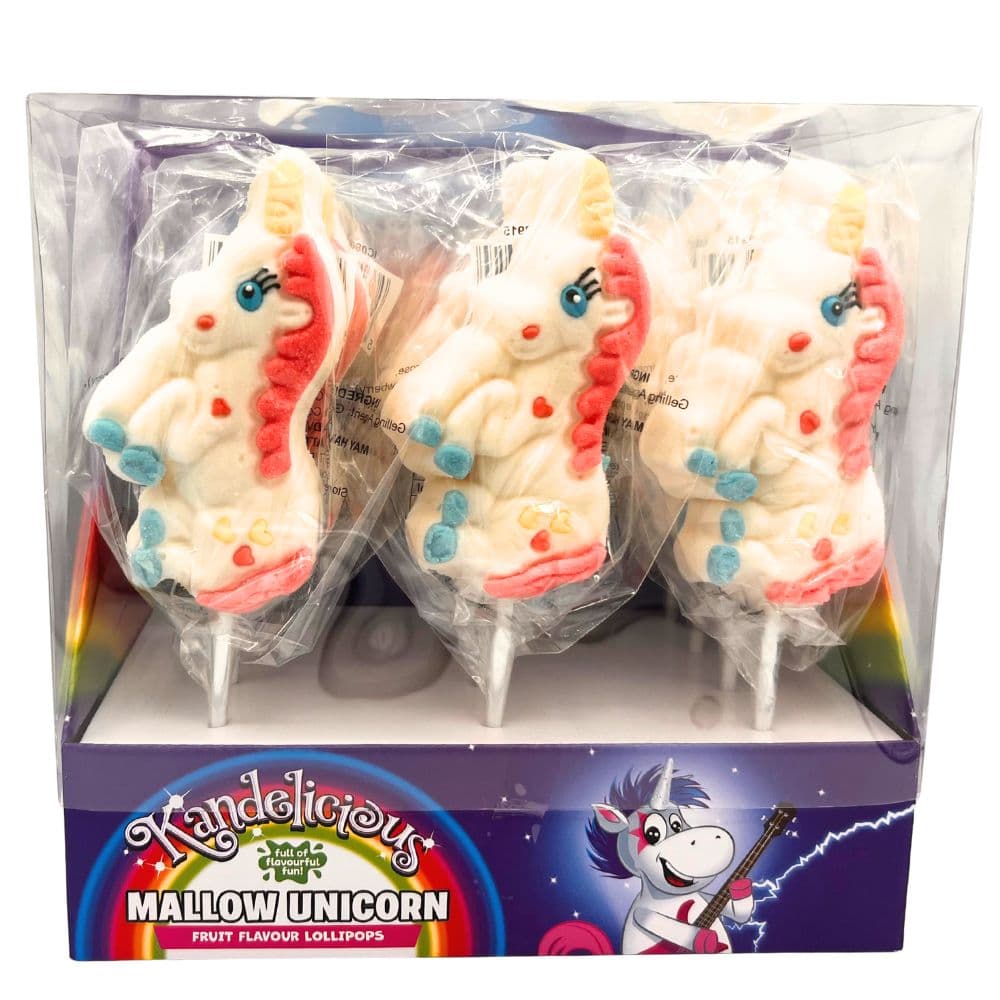 Kandelicious Unicorn Mallow Lollipop 75g
