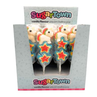 Sugartown Unicorn and Stars Mallow Kebab - 24 x 85g Sticks
