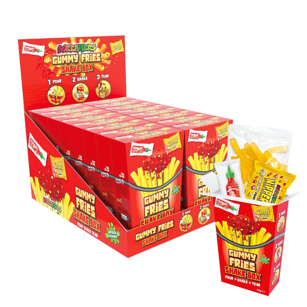 Zed Screamers Gummy Fries Shake Box 70g