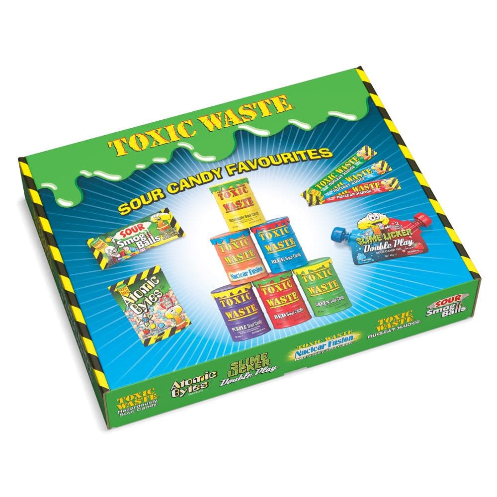 Toxic Waste Sour Candy Favourites Selection Box 460g
