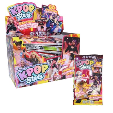 K-Pop Stars Lollipop & Photocards - 24 x 24g Packs