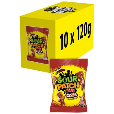 Sour Patch Kids Cola Flavour Sweets - 10 x 120g Bags