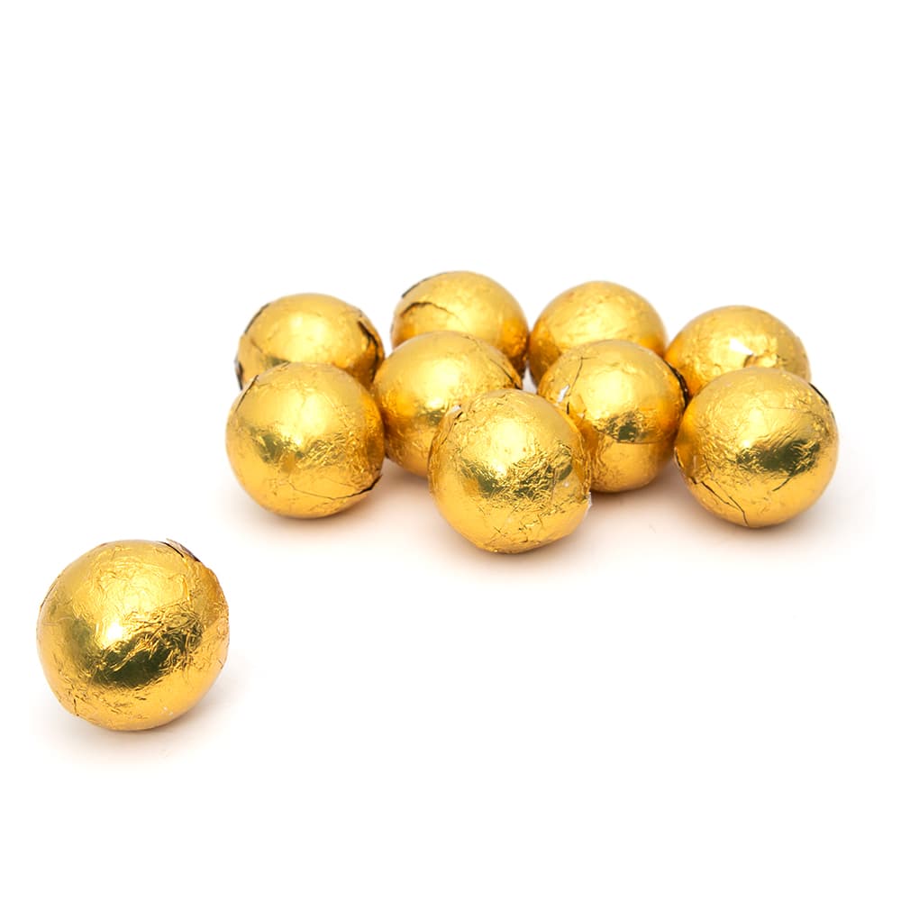 Solid Milk Chocolate Balls In Gold Foil Bag 1kg