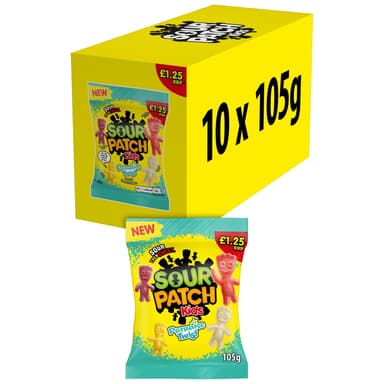 Sour Patch Kids Tropical Candy - 10 x 105g Bags