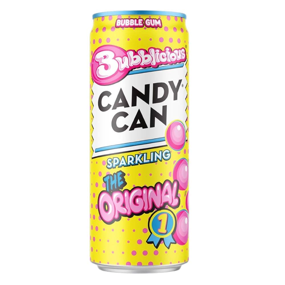 Candy Can Bubblicious Bubble Gum Sparkling Drink 330ml