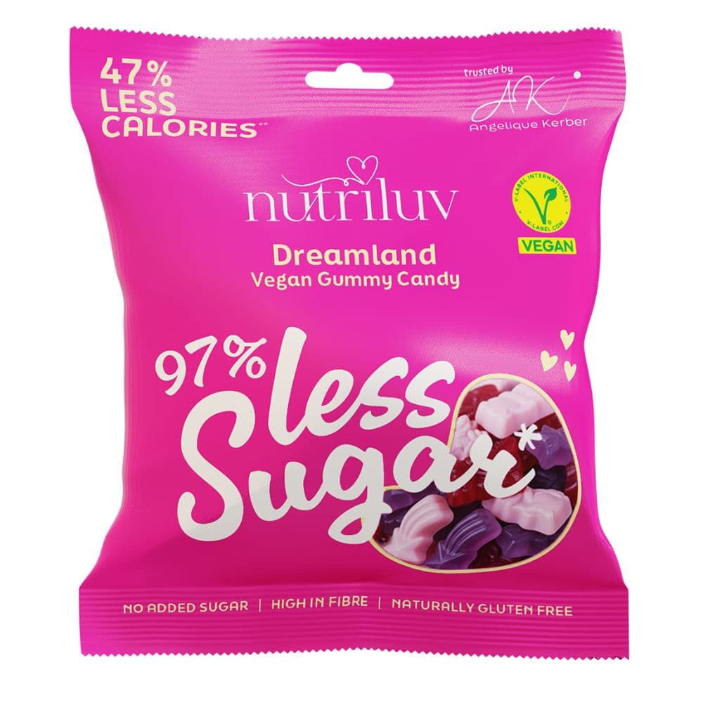 Nutriluv Less Sugar Dreamland Vegan Gummy Candy Bag 50g