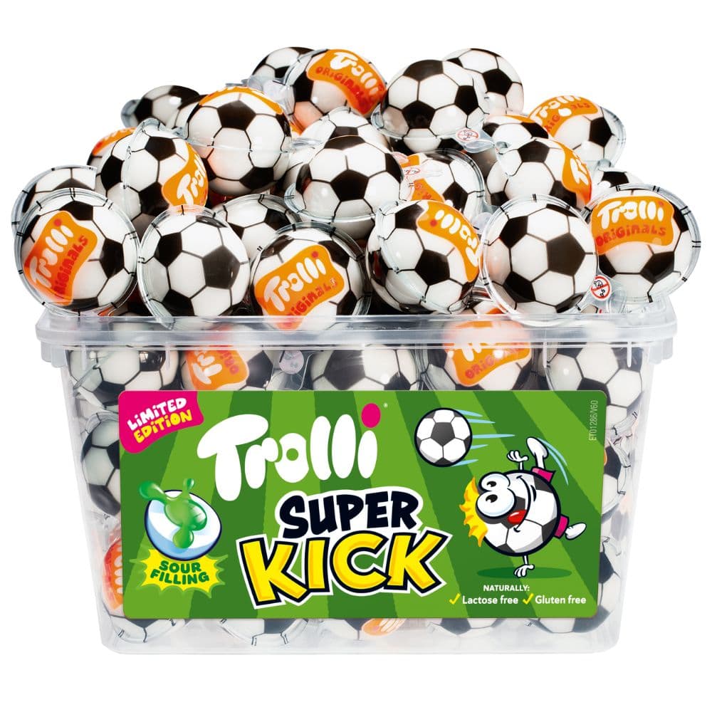 Trolli Super Kick Tub 60 Pieces 