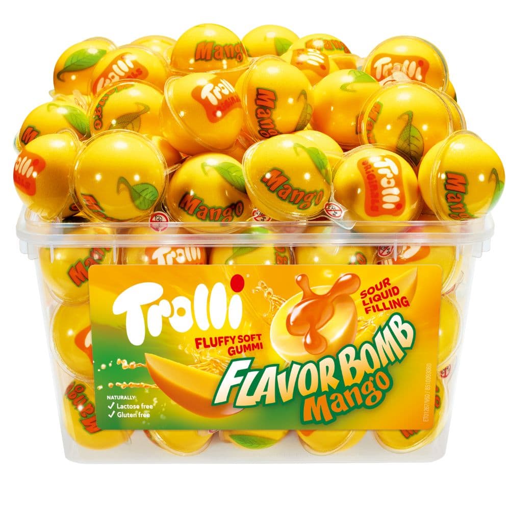 Trolli Flavorbomb Mango Tub 60 Pieces 