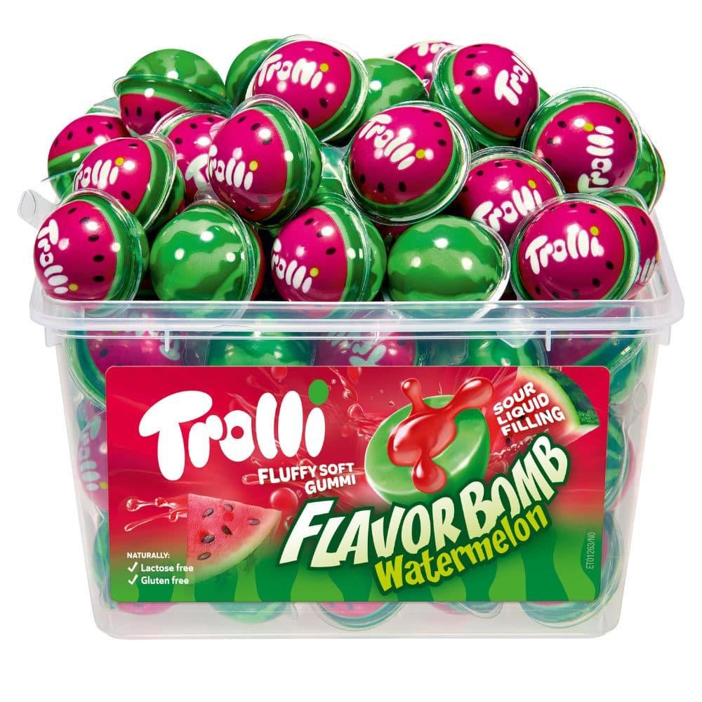 Trolli Flavorbomb Watermelon Tub 60 Pieces 