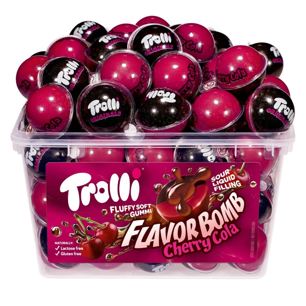 Trolli Flavorbomb Strawberry Tub 60 Pieces 