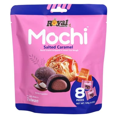 Royal Family Mochi Salted Caramel Flavour - 12 x 120g Pouches