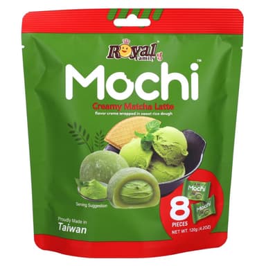 Royal Family Mochi Creamy Matcha Latte Flavour - 12 x 120g Pouches