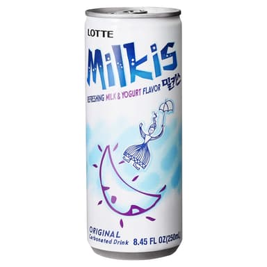 Milkis Refreshing Milk & Yogurt Original Flavour Korean Cream Soda - 12 x 250ml Cans