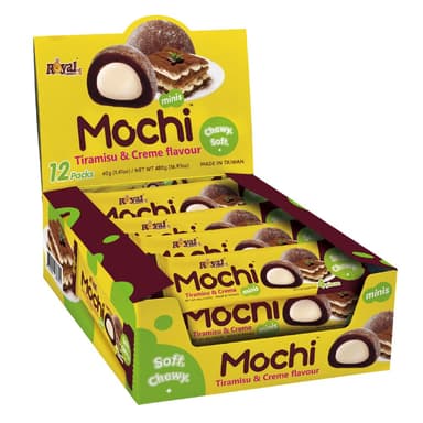 Royal Family Mochi Minis Tiramisu & Creme Flavour - 12 x 40g Packs