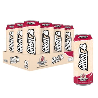 Ghost Energy Raspberry Cream Energy Drink - 12 x 500ml Cans