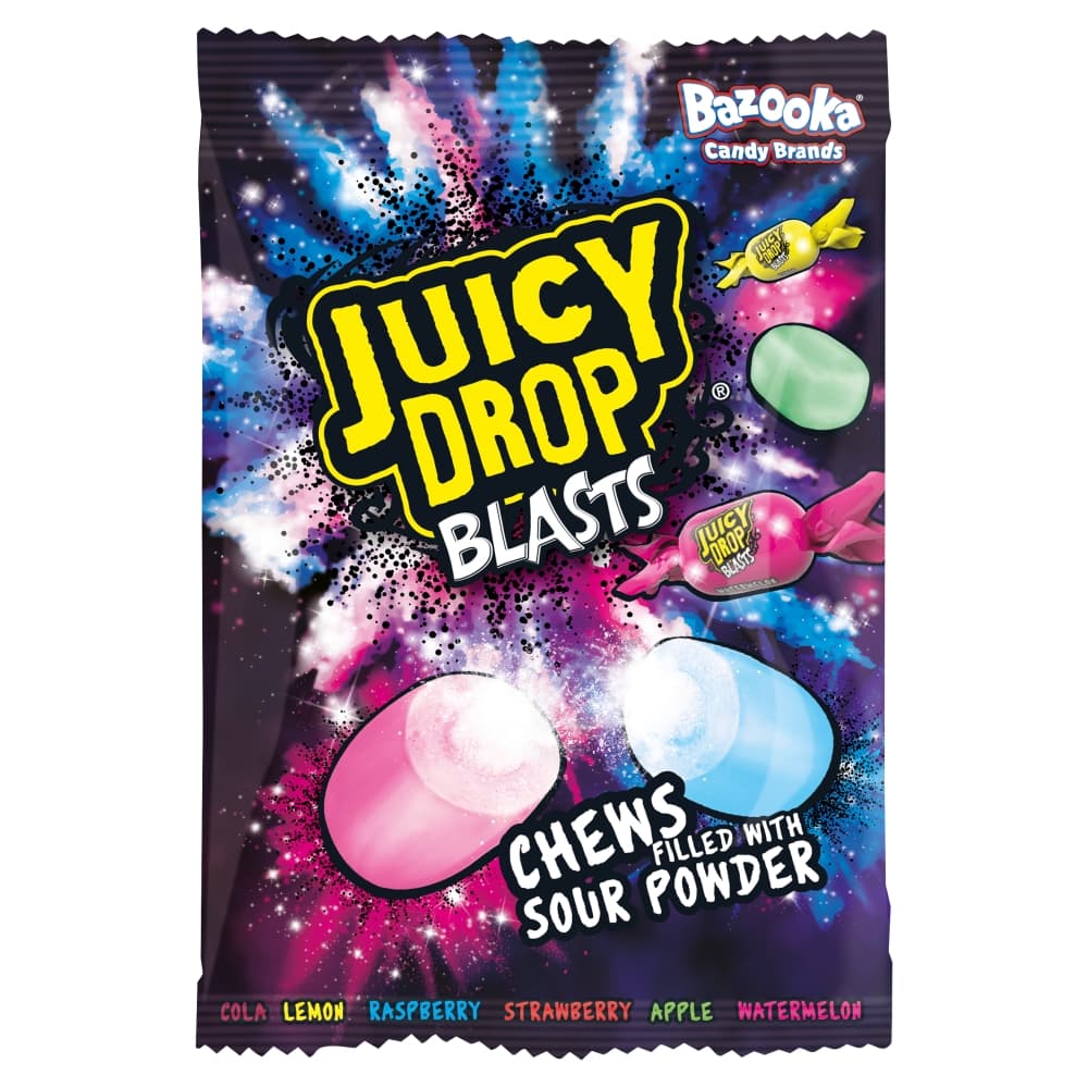 Bazooka Candy Juicy Drop Blasts 140g