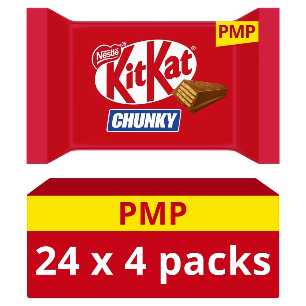 KitKat Chunky Snacksize Chocolate Bars 4 Pack Multipack 128g PMP £1.65