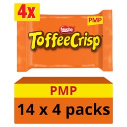Toffee Crisp Bar 4 Pack Multipack 124g PMP £1.65