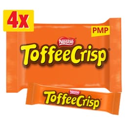 Toffee Crisp Bar 4 Pack Multipack 124g PMP £1.65