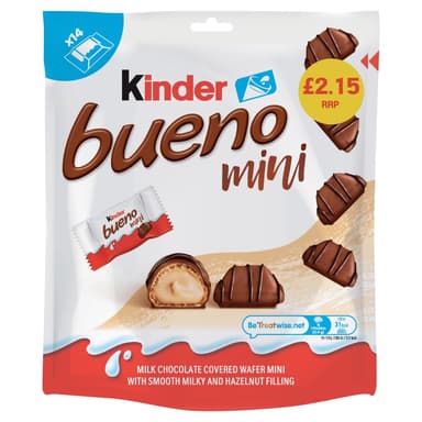 Kinder 14 Mini Bueno - 12 x 75.6g Bags