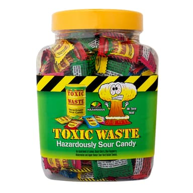 Toxic Waste Yellow Sour Candy - 1 x 1kg Jar