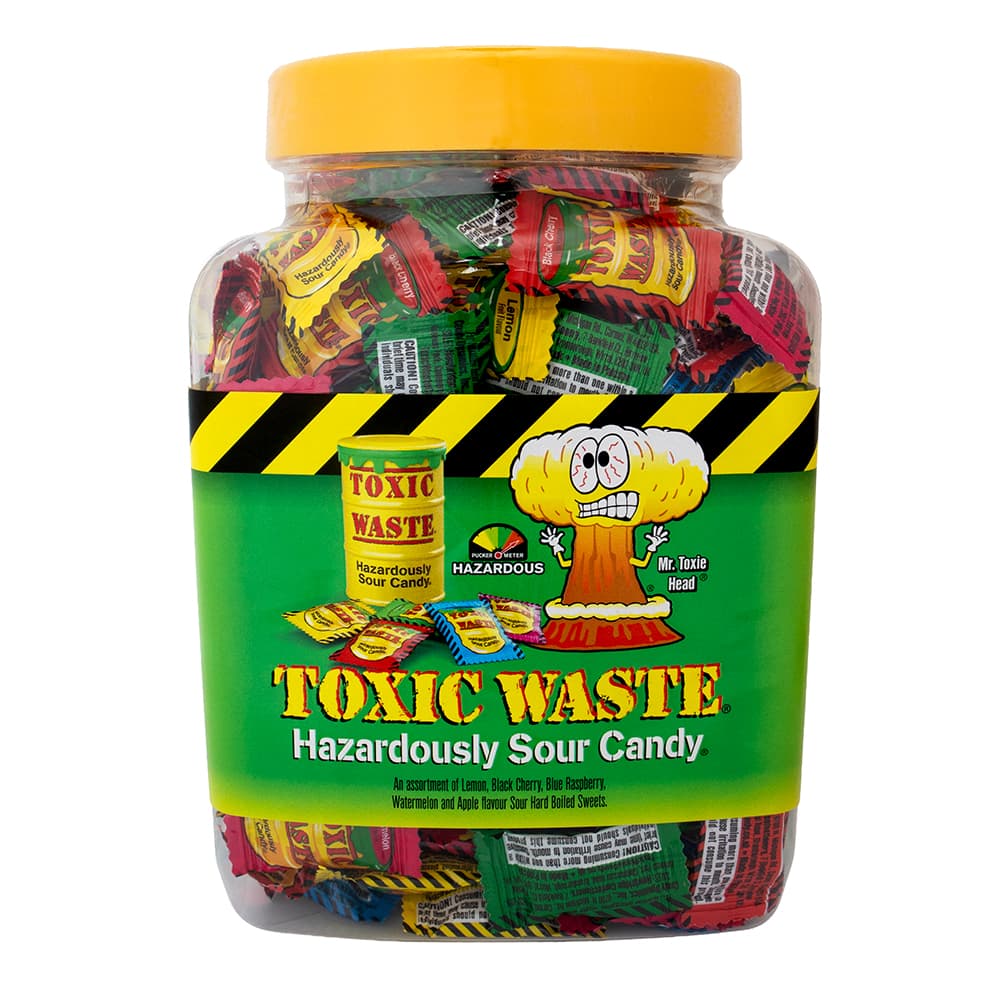 Toxic Waste Yellow Sour Candy Jar 1kg