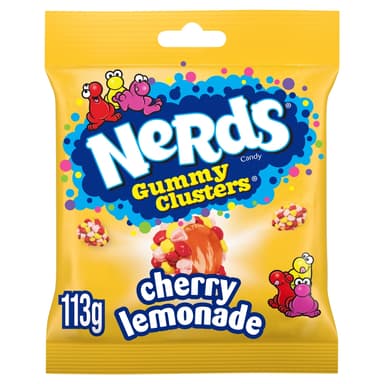 Nerds Gummy Clusters Cherry Lemonade Fruit-Flavour Candy - 10 x 113g Bags