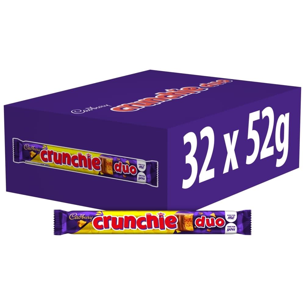 Cadbury Crunchie Duo Chocolate Bar 52g
