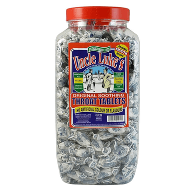 Uncle Luke's Original Throat Tablets -  1 x 2.72kg Jar