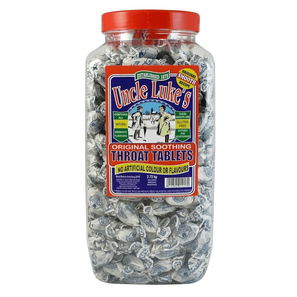 Uncle Luke's Original Throat Tablets Jar 2.72kg