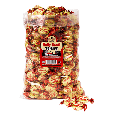 Walker's Nonsuch Nutty Brazil Toffees - 1 x 2.5kg Bag
