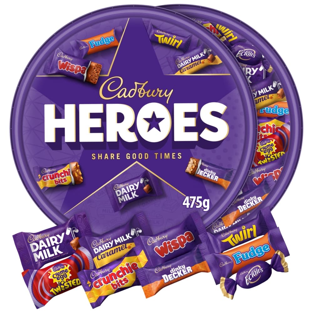 Cadbury Heroes Chocolate Tub 475g