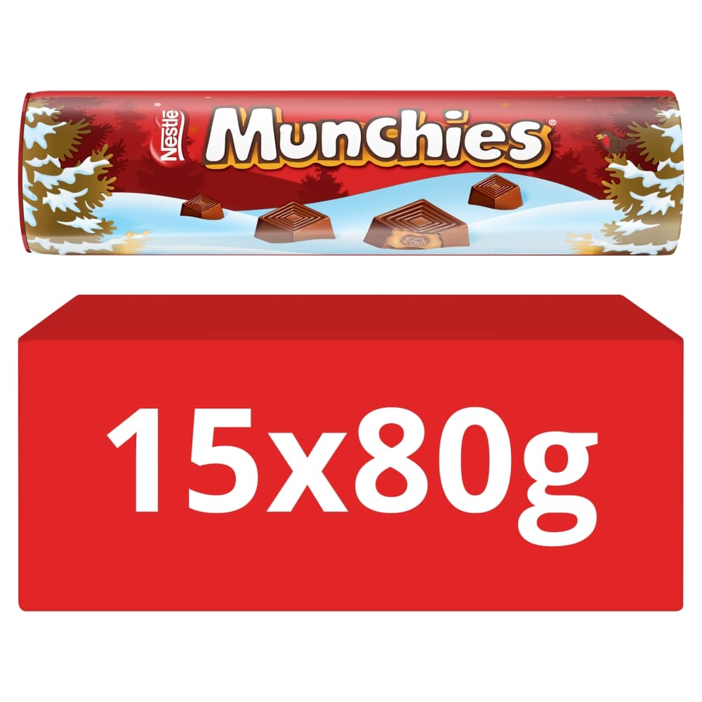 Munchies Milk Chocolate & Caramel Giant Tube 80g
